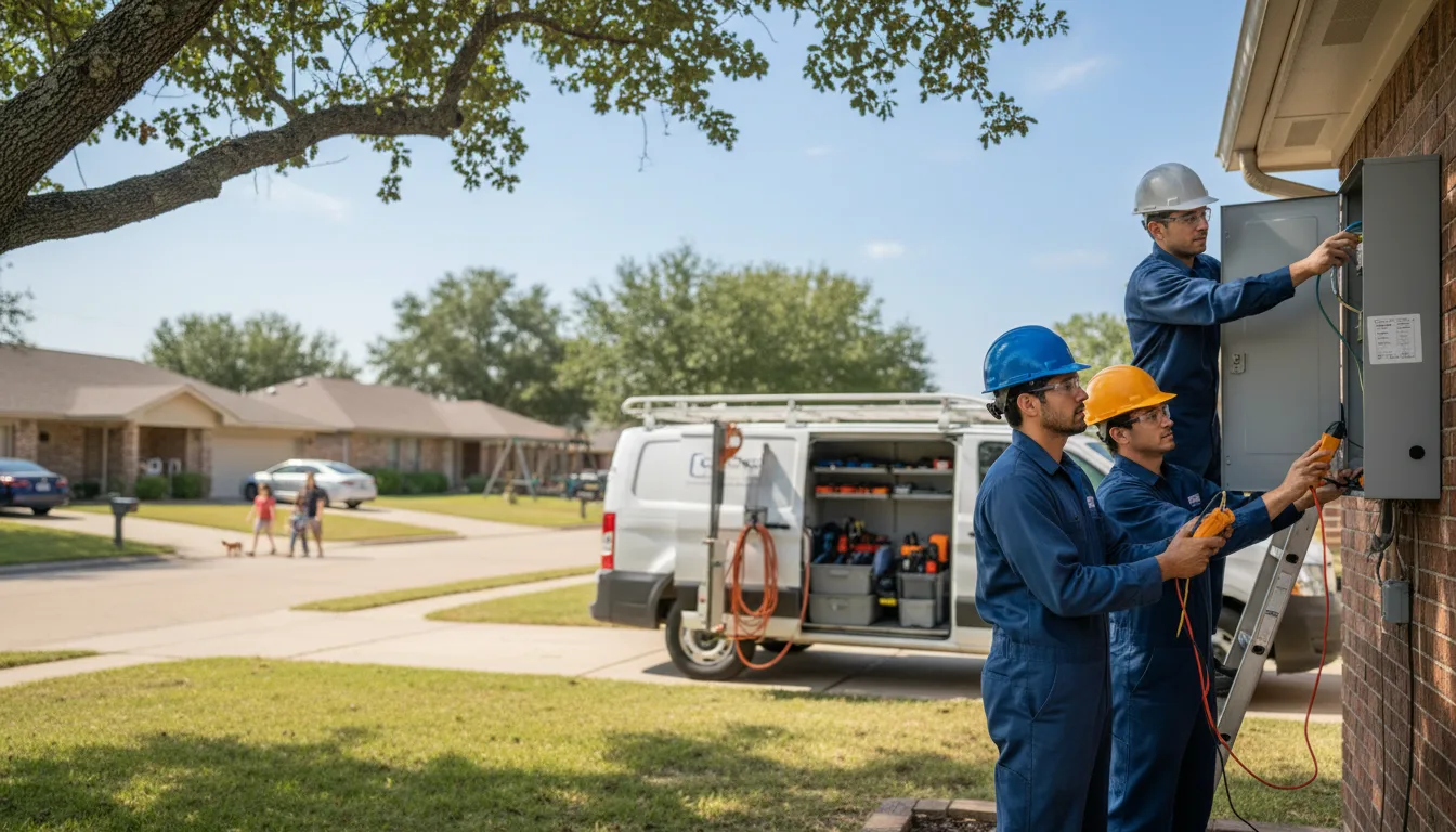 Certified electrician providing emergency electrical services in Wilson, OK
